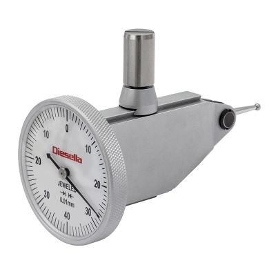 Vippeindikator 0,8x0,01 mm med horisontalt måleur og 16 mm vippearm